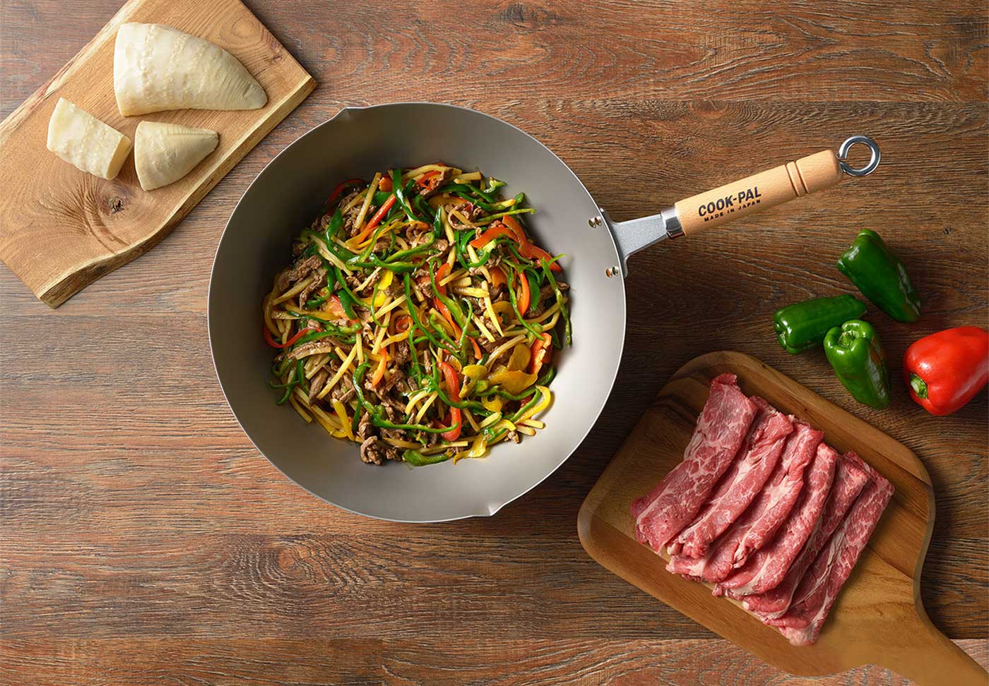 Titan Wok Pfanne 26-30cm Beschichtungsfrei - Ultraleicht Für Induktion & Alle Herde