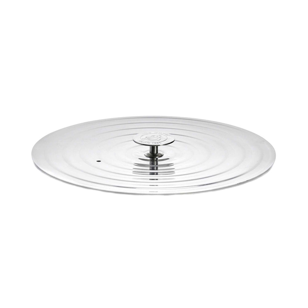 DE BUYER flat stainless steel pan lid for pans 26-28 cm