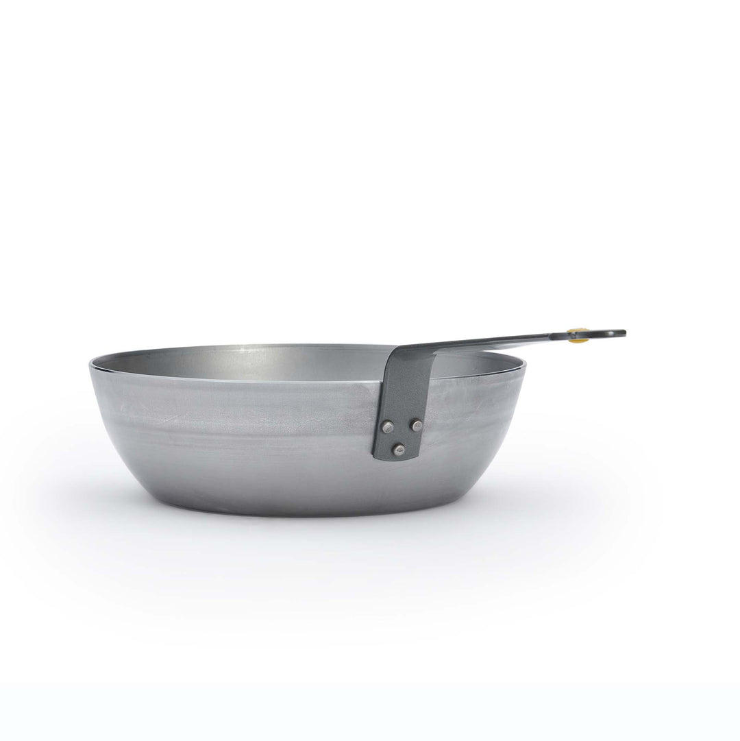 DE BUYER Bauernpfanne MINERAL B 28 cm Sauteuse Schwenkpfanne Eisenpfanne hoch