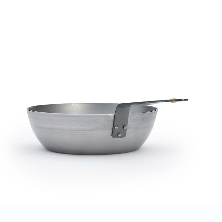 DE BUYER Bauernpfanne MINERAL B 28 cm Sauteuse Schwenkpfanne Eisenpfanne hoch