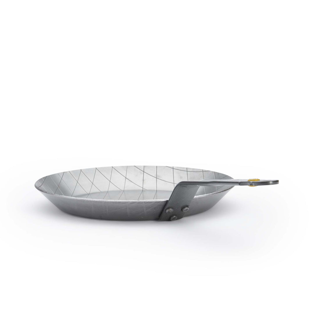 DE BUYER Poêle à steak MINERAL B ELEMENT 24 cm Poêle en fer avec finition martelée