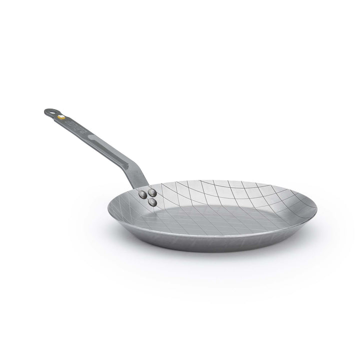 DE BUYER Steakpfanne MINERAL B 28 cm Eisenpfanne mit Rautenprägung