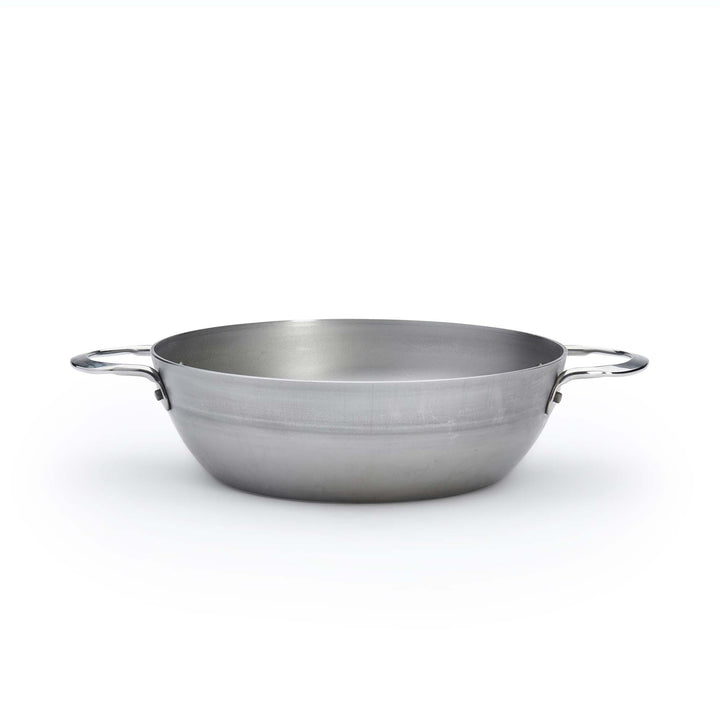 DE BUYER Bauerntopf MINERAL B 24 cm hohe Eisenpfanne mit 2 Griffen