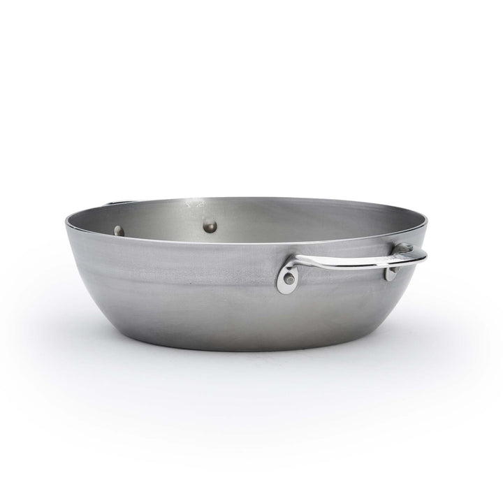 DE BUYER Bauerntopf MINERAL B 24 cm hohe Eisenpfanne mit 2 Griffen