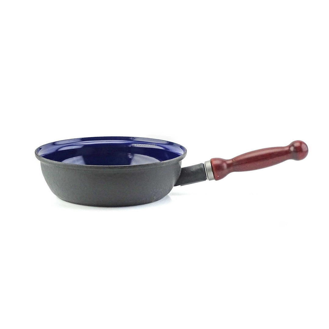 BELIS Stahl-Emaille Pfanne STABIL EXTRA 20 cm abnehmbarer Griff
