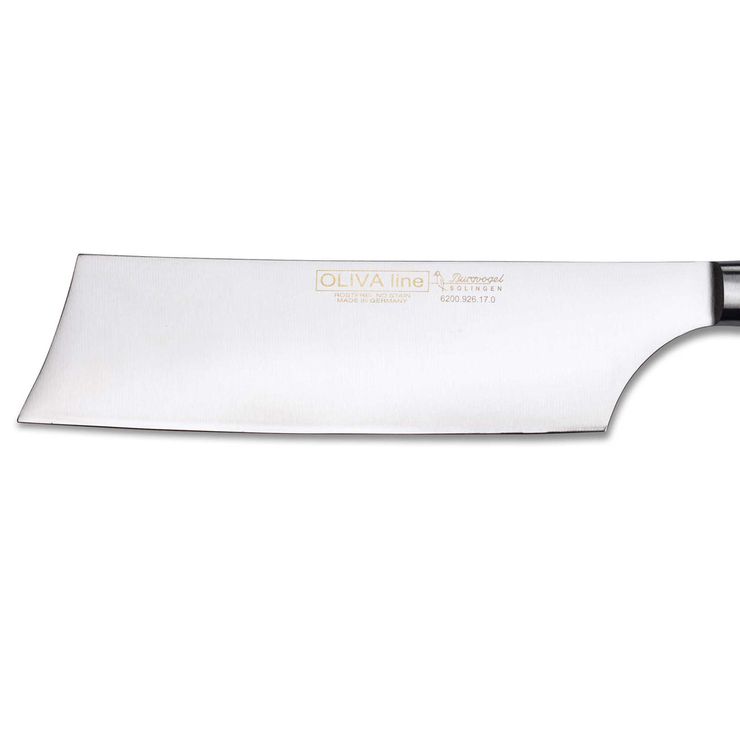 BURGVOGEL Solingen Nakiri knife OLIVA LINE 17 cm forged wooden handle