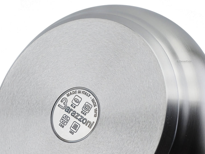 BARAZZONI steam cooker TUMMY stainless steel casserole 22 cm + lid + steamer insert