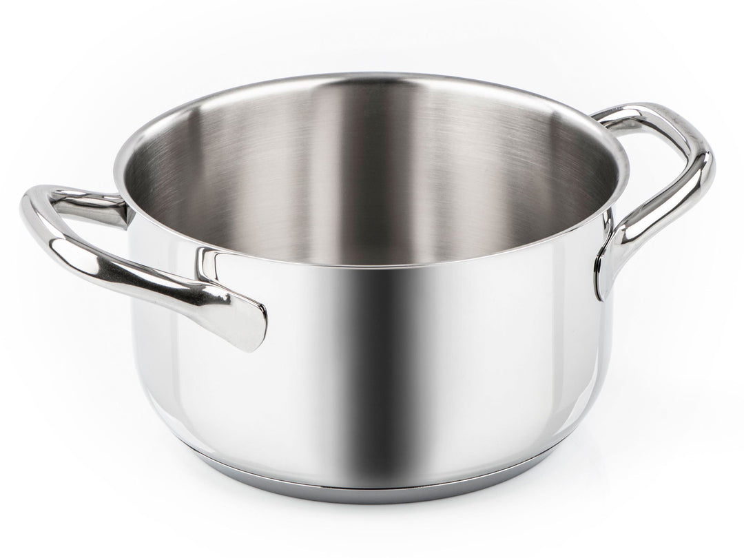 BARAZZONI CHEF LINE pot set 16, 20, 24 cm 6 pieces stainless steel 3 pots, 3 lids