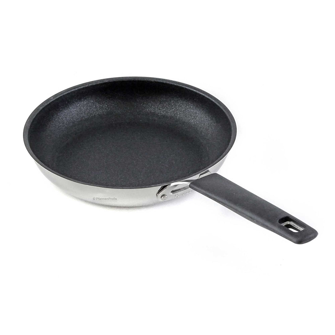 BARAZZONI stainless steel pan 33-CARATI non-stick coated 24 cm with silicone handle