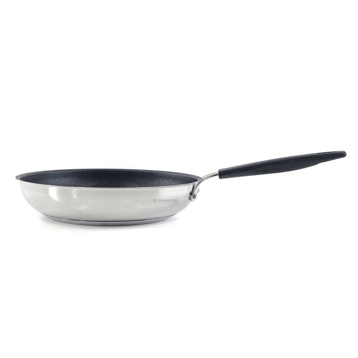 BARAZZONI stainless steel pan 33-CARATI non-stick coated 24 cm with silicone handle