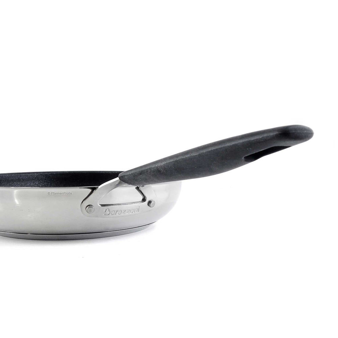 BARAZZONI stainless steel pan 33-CARATI non-stick coated 24 cm with silicone handle