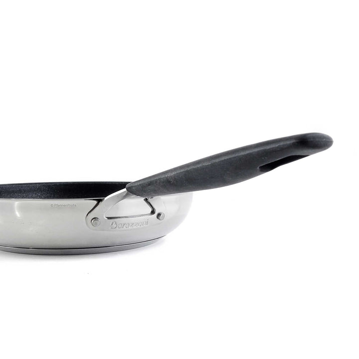 BARAZZONI stainless steel pan 33-CARATI non-stick coated 24 cm with silicone handle