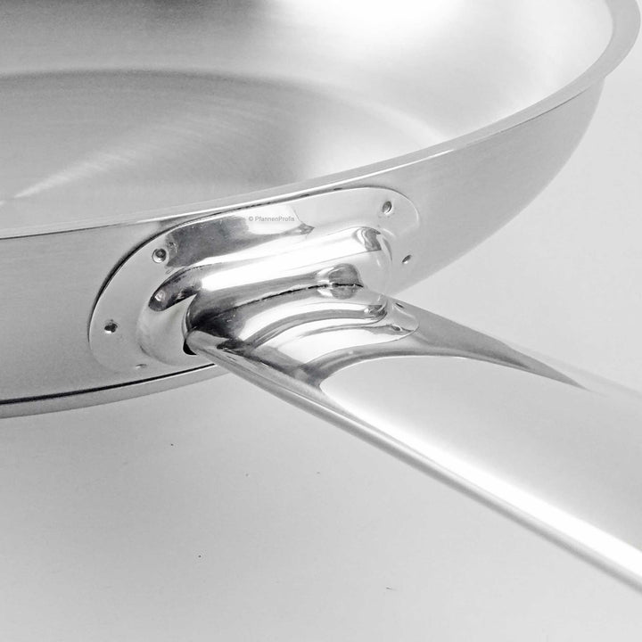 BARAZZONI Edelstahlpfanne PROFESSIONAL 24 cm Bratpfanne unbeschichtet