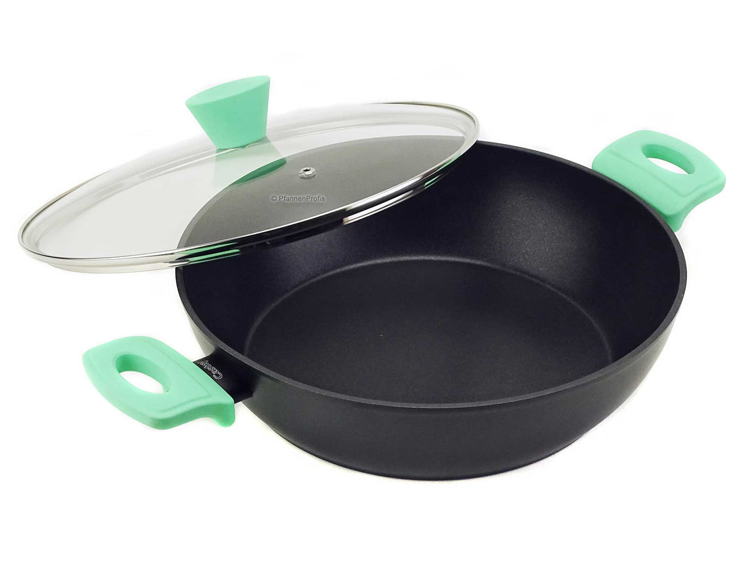 CASTEY shallow casserole AQUAMARINE 28 cm deep frypan with lid