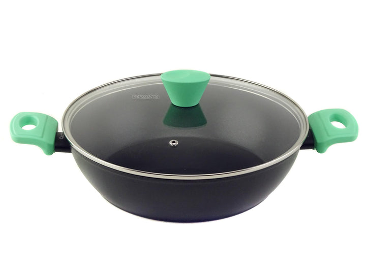 CASTEY shallow casserole AQUAMARINE 28 cm deep frypan with lid