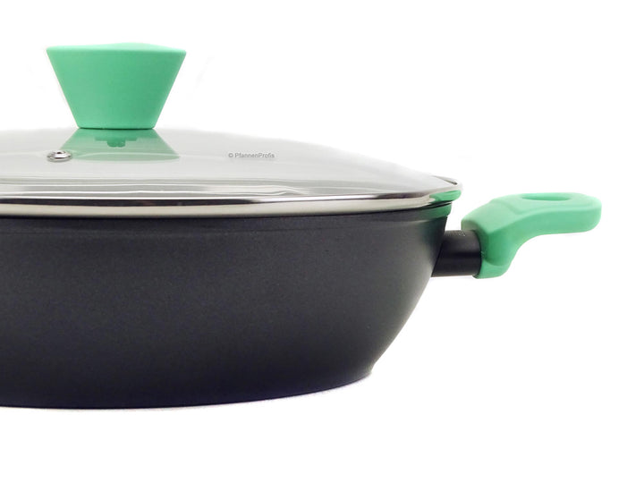 CASTEY shallow casserole AQUAMARINE 28 cm deep frypan with lid