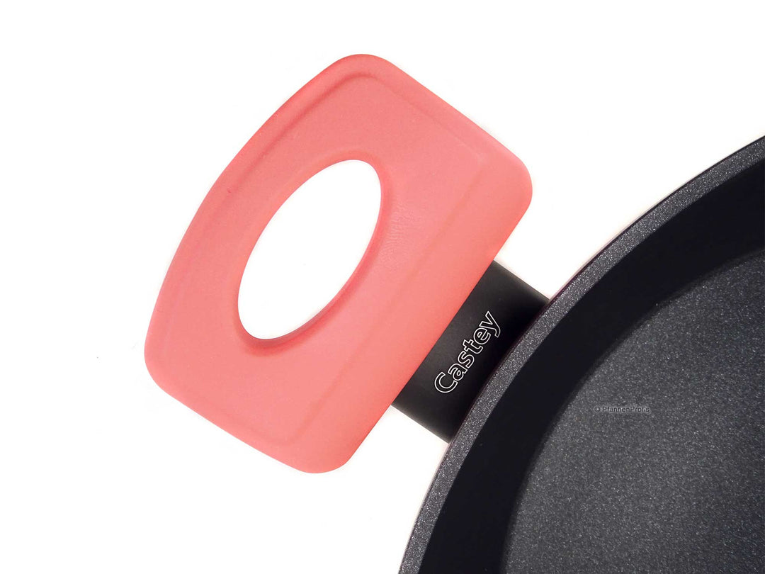 CASTEY Schmorkasserolle CORAL 28 cm Antihaft Pfanne extra hoch mit Deckel