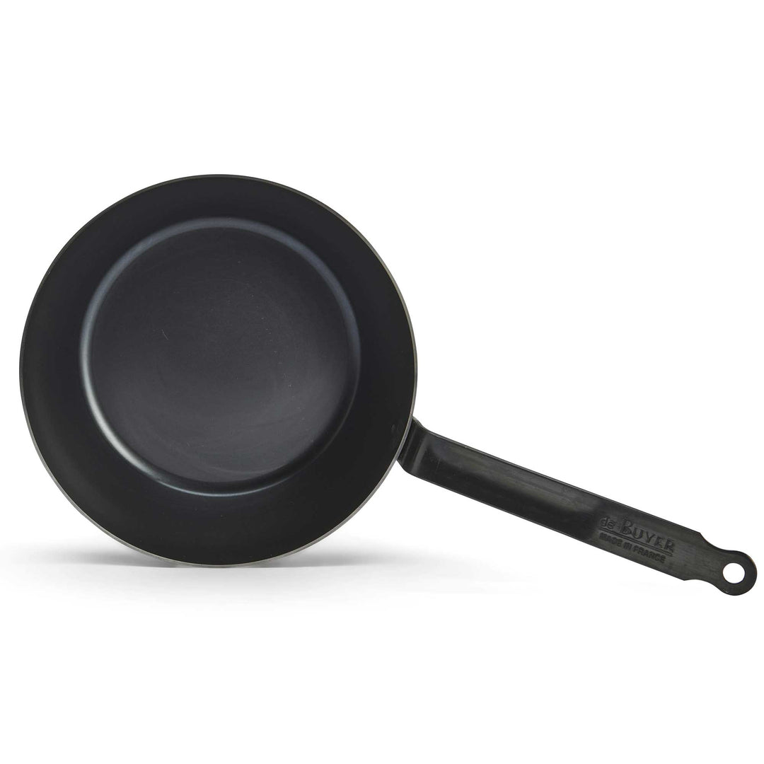 DE BUYER Bauernpfanne 24 cm BLUE CARBON Stahlpfanne Eisenpfanne hoch