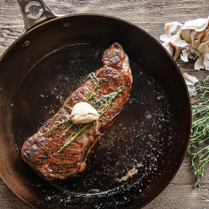 DE BUYER ovenproof iron pan MINERAL B PRO 28 cm carbon steel with stainless steel handle