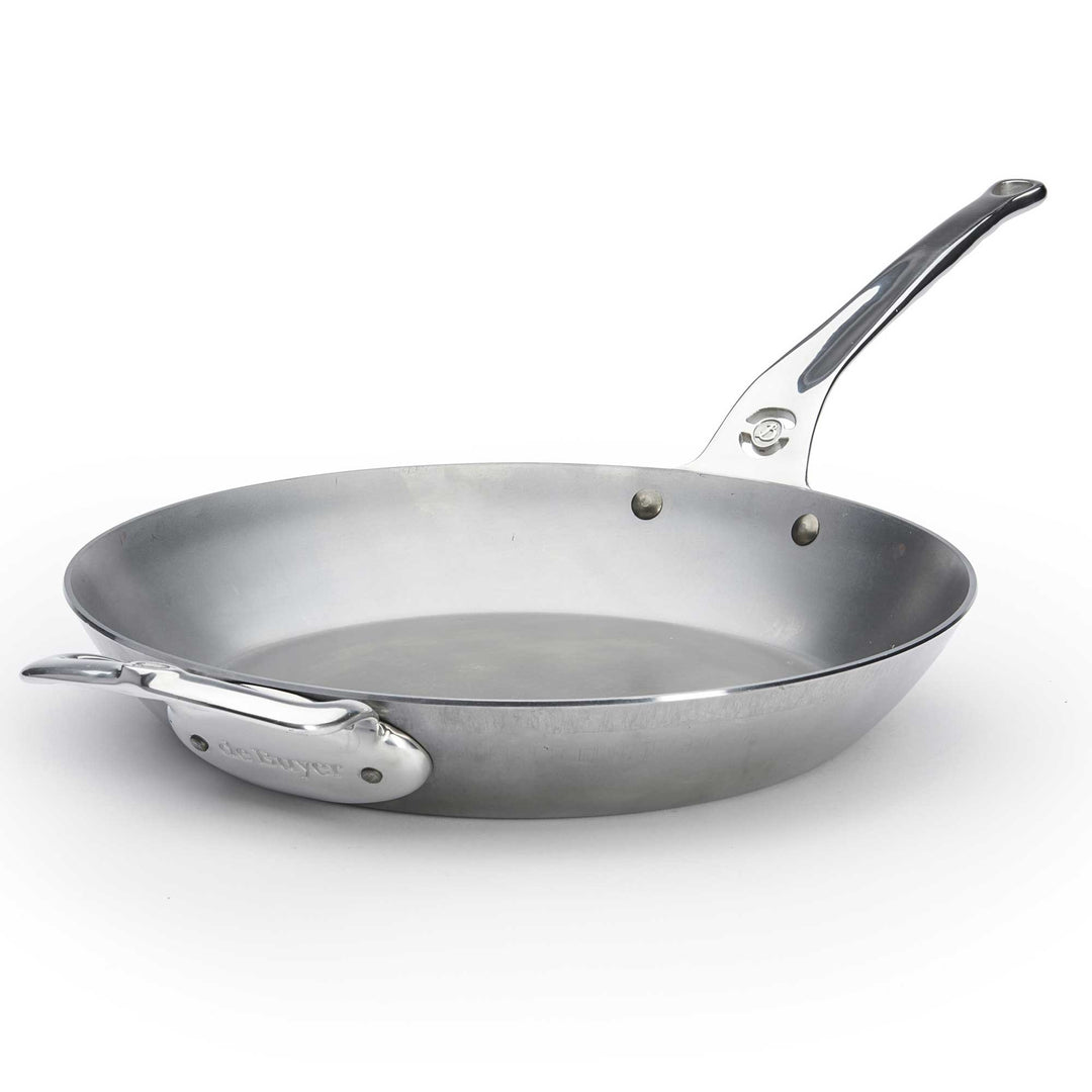 DE BUYER ovenproof iron pan MINERAL B PRO 32 cm carbon steel with stainless steel handle