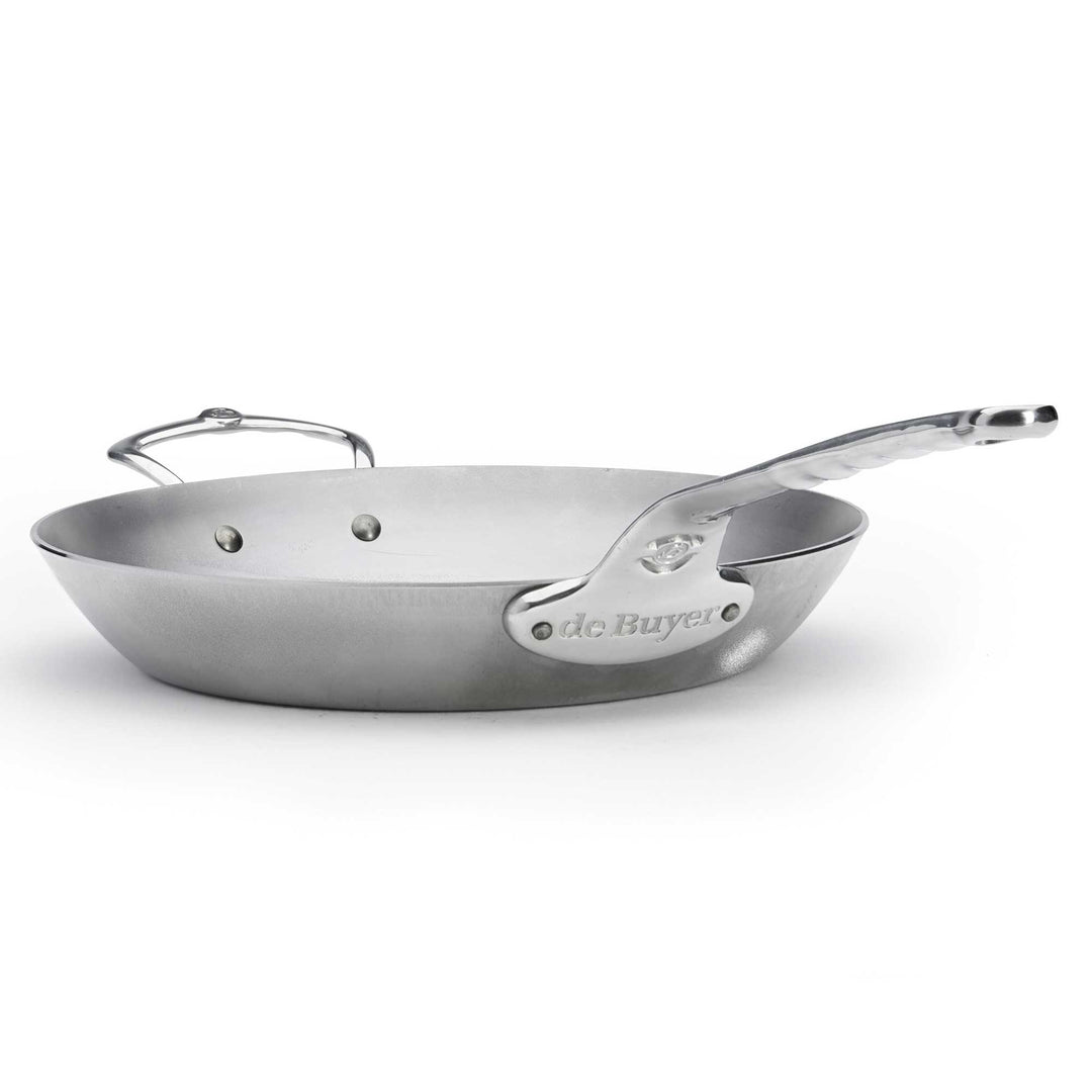 DE BUYER ovenproof iron pan MINERAL B PRO 32 cm carbon steel with stainless steel handle