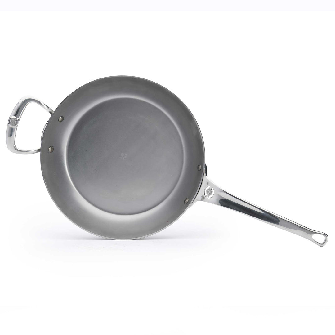 DE BUYER ovenproof iron pan MINERAL B PRO 32 cm carbon steel with stainless steel handle