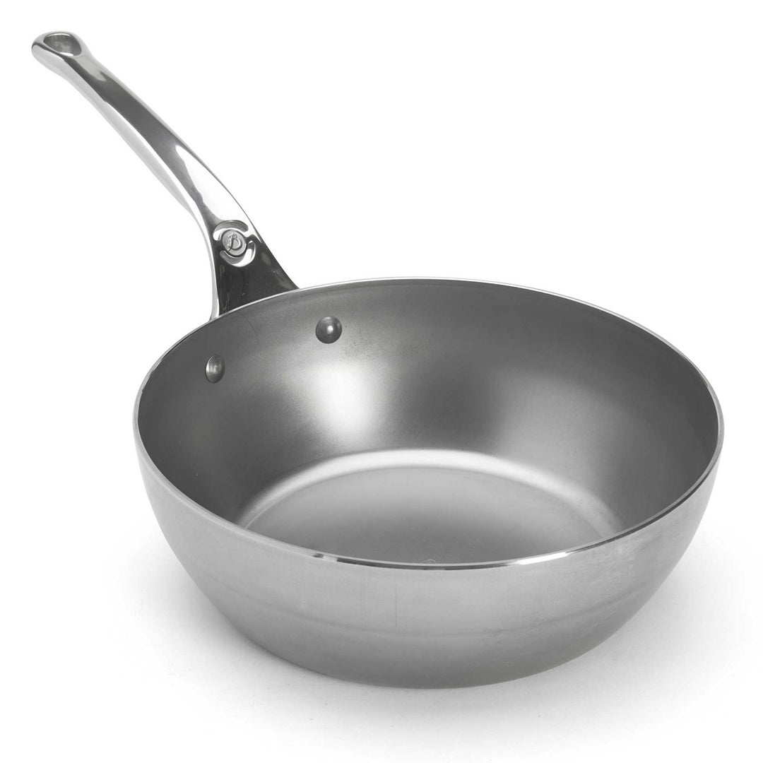 DE BUYER country pan MINERAL B PRO 24 cm carbon steel sauté pan high rim ovenproof