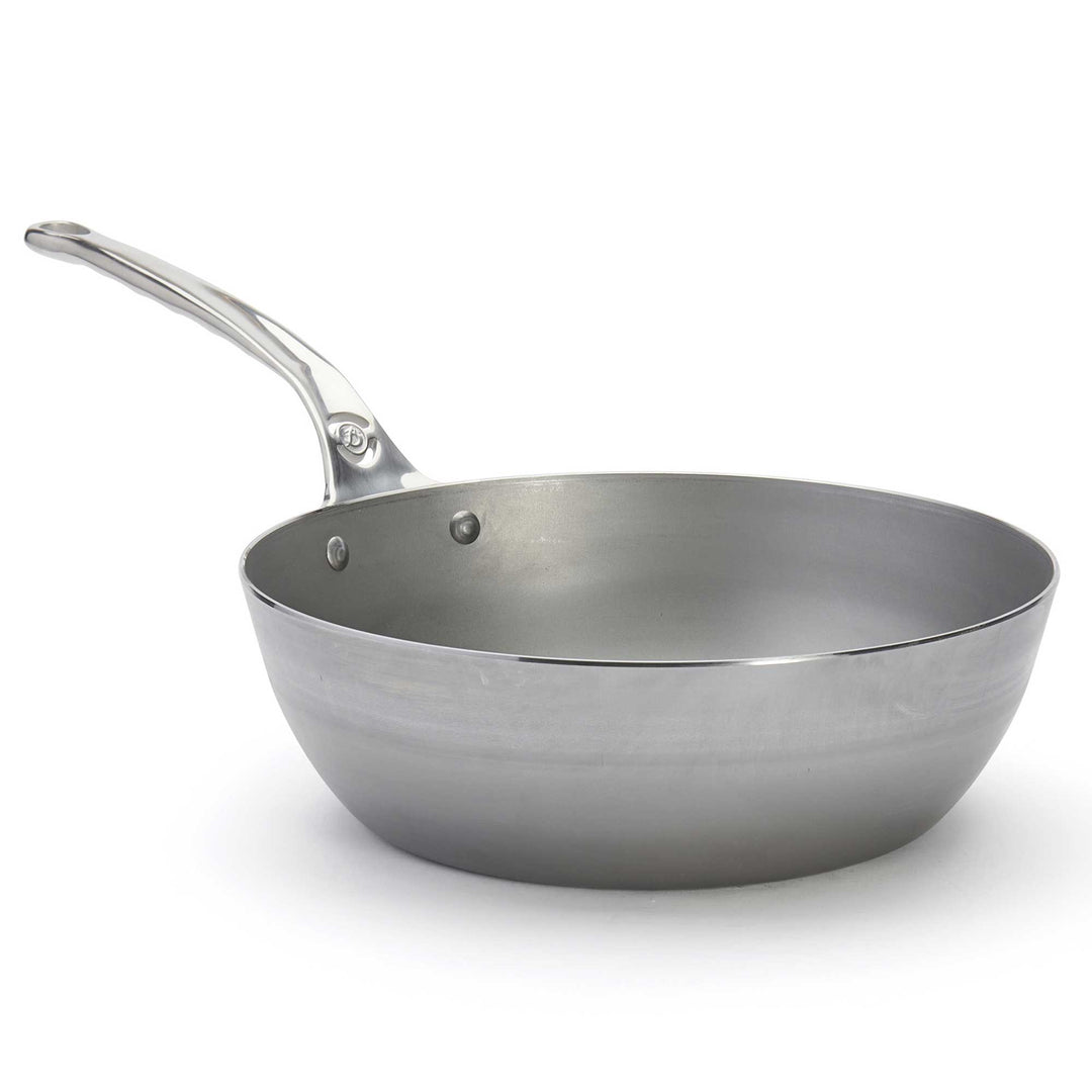 DE BUYER country pan MINERAL B PRO 28 cm carbon steel sauté pan high rim ovenproof