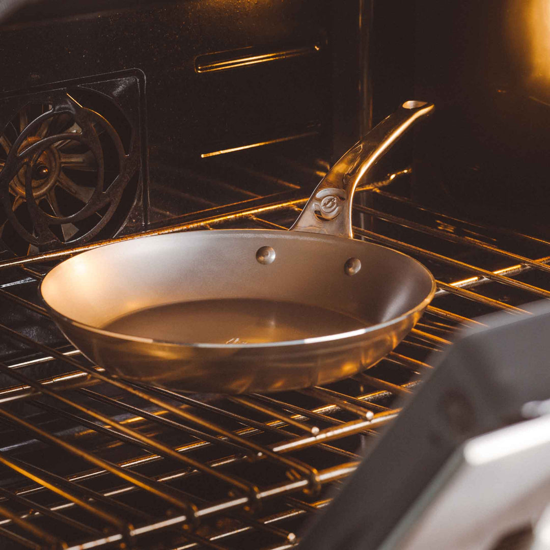 DE BUYER ovenproof iron pan MINERAL B PRO 24 cm carbon steel with stainless steel handle