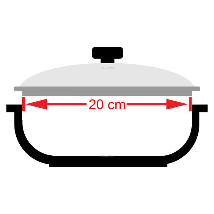 BARAZZONI stainless steel lid 20 cm