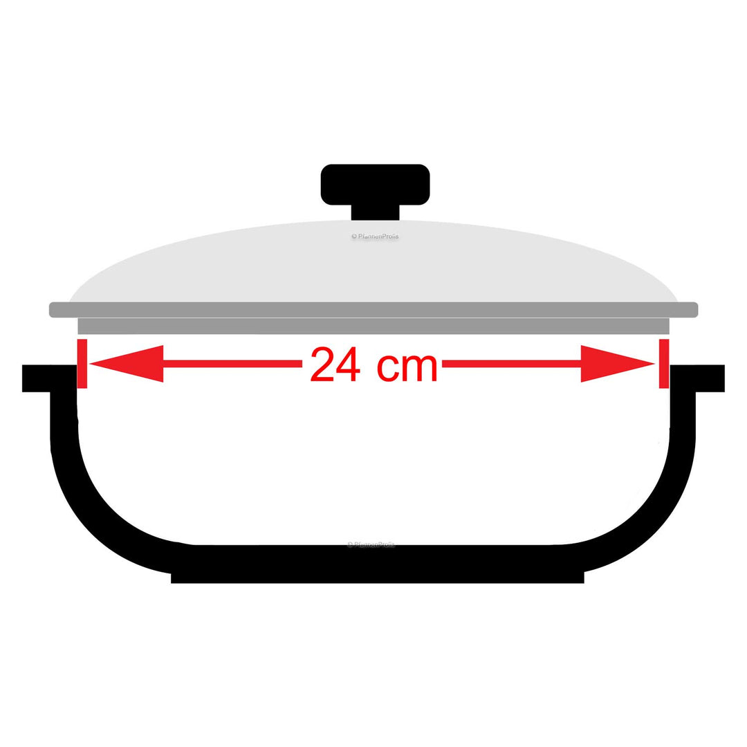 BEKA Glasdeckel CRISTAL 24 cm hitzebeständig bis 200°C