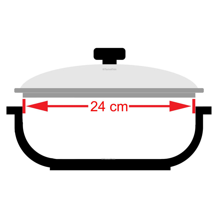 BEKA Glasdeckel CRISTAL 24 cm hitzebeständig bis 200°C