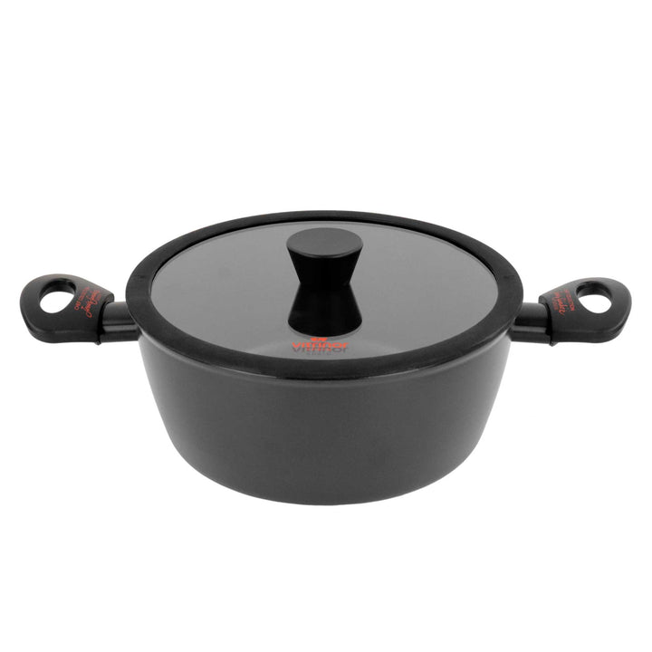 VITRINOR Stahl-Emaille Topf Antihaft CHEF COLLECTION 24 cm 4,4L