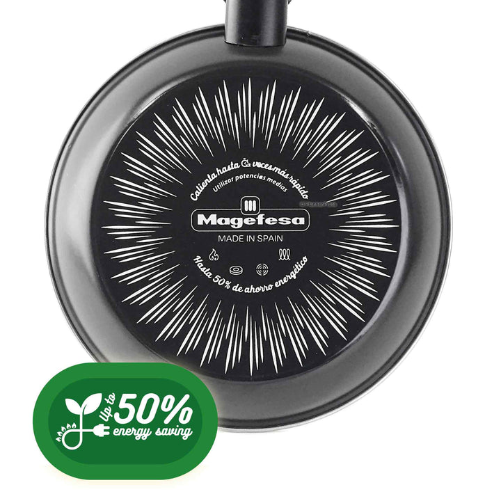 VITRINOR 3 pcs frypan set KILAUEA 20, 24, 28 cm enameled steel non-stick pans "iTemp"