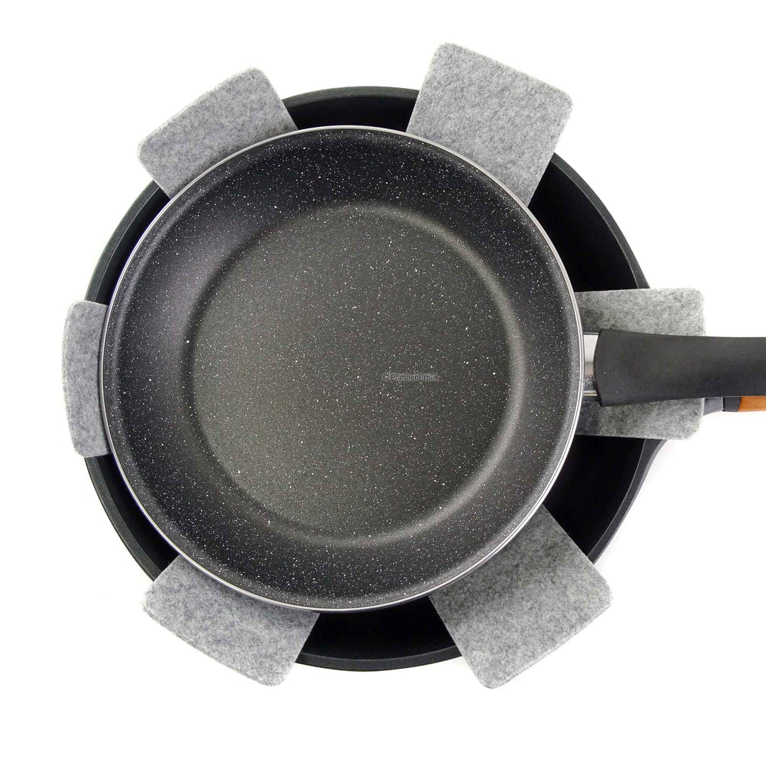 Pan protector set 3-piece felt trivets spacer pads