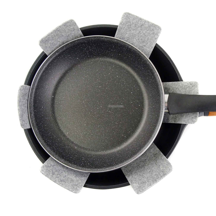 Pan protector set 3-piece felt trivets spacer pads