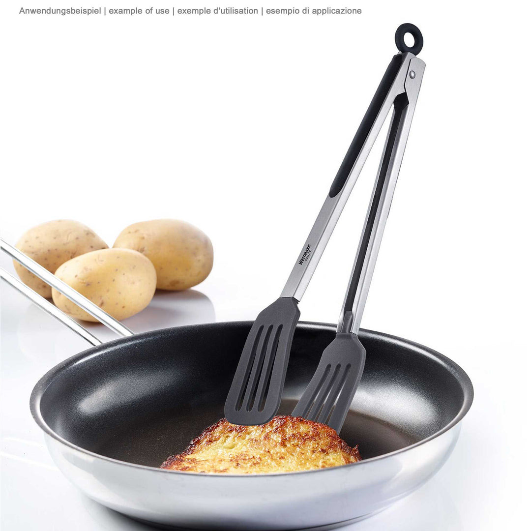 WESTMARK serving tongs COMFORT stainless steel with silicone spoon
