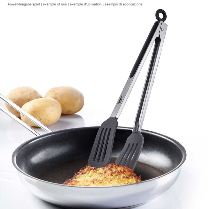 WESTMARK serving tongs COMFORT stainless steel with silicone spoon
