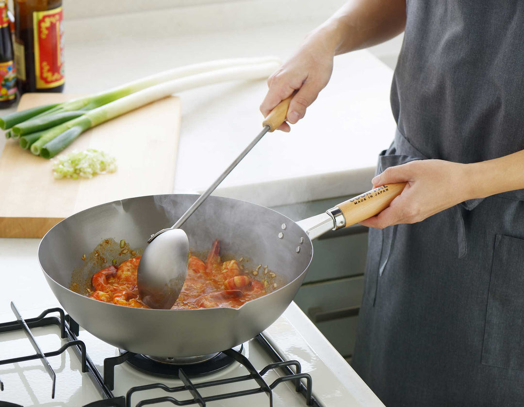 YOSHIKAWA Titanium Wok TAI 30 cm super light wok pan from Japan