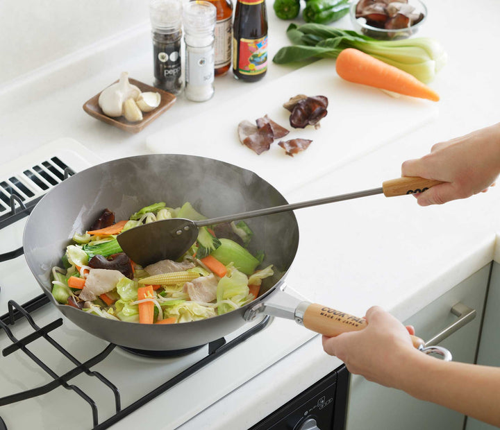 YOSHIKAWA Titanium Wok TAI 30 cm super light wok pan from Japan