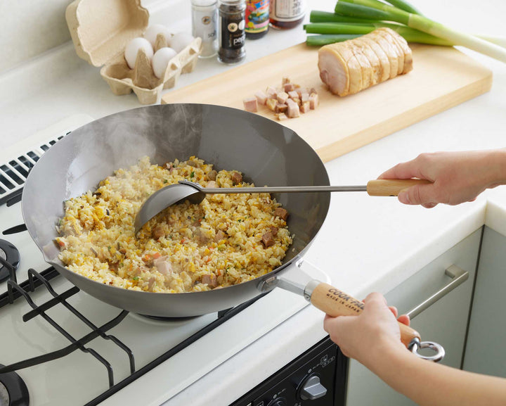 YOSHIKAWA Titanium Wok TAI 36 cm super light wok pan from Japan