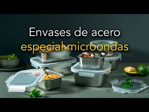 CASTEY Frischhaltedose aus Edelstahl mikrowellengeeignet 1,5 L rund