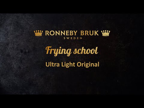 RONNEBY BRUK pre-seasoned deep cast iron frypan ULTRA LIGHT 28 cm with glass lid