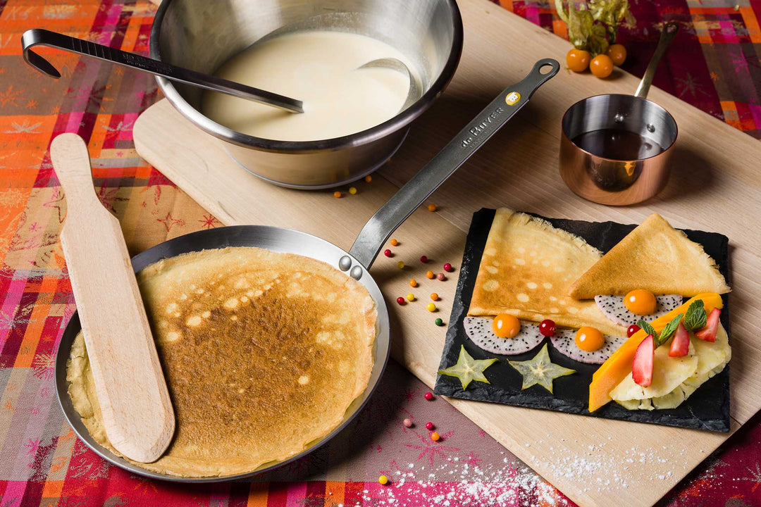 DE BUYER crêpe pan MINERAL B ELEMENT 30 cm iron pancake pan