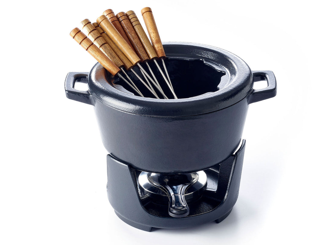 BEKA Fondue-Set NORI emailliertes Gusseisen für 8 Personen