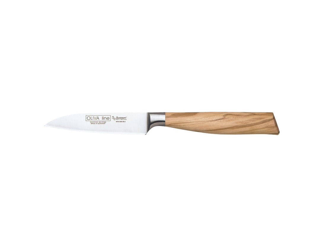 BURGVOGEL Solingen Küchenmesser OLIVA LINE 9 cm geschmiedet Holzgriff