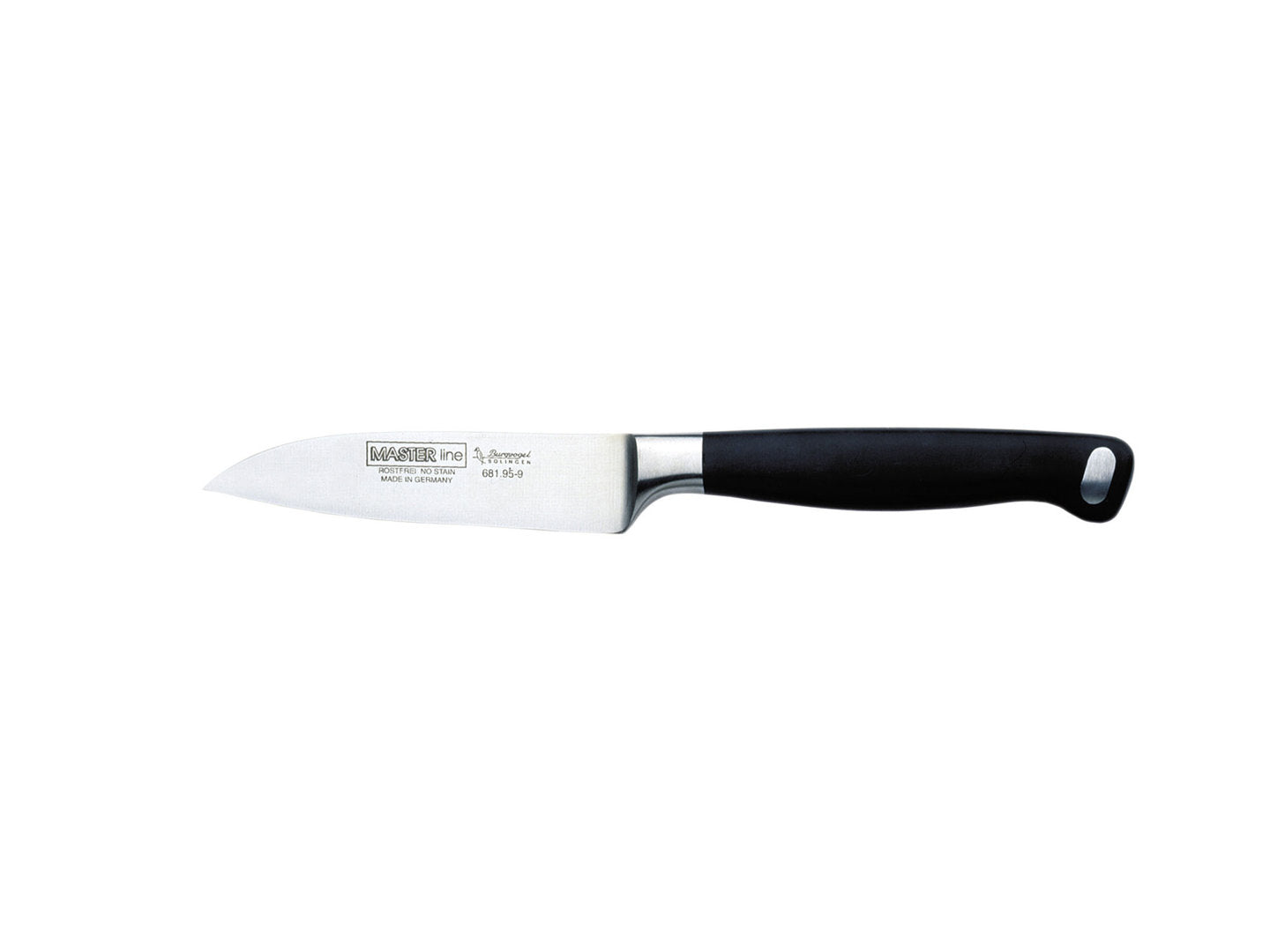 Marsvogel Solingen Set 6 Spelucchini Da Cucina - Lama Dritta 7,62 Cm - Manico In PP Rosso - 2