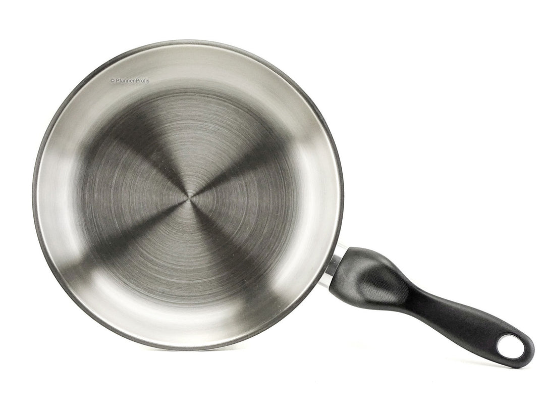 BARAZZONI Bratpfanne LE INOXIDABILI 24 cm Edelstahl Pfanne unbeschichtet