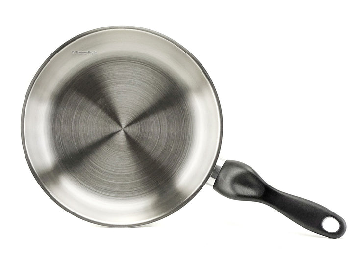 BARAZZONI Bratpfanne LE INOXIDABILI 24 cm Edelstahl Pfanne unbeschichtet