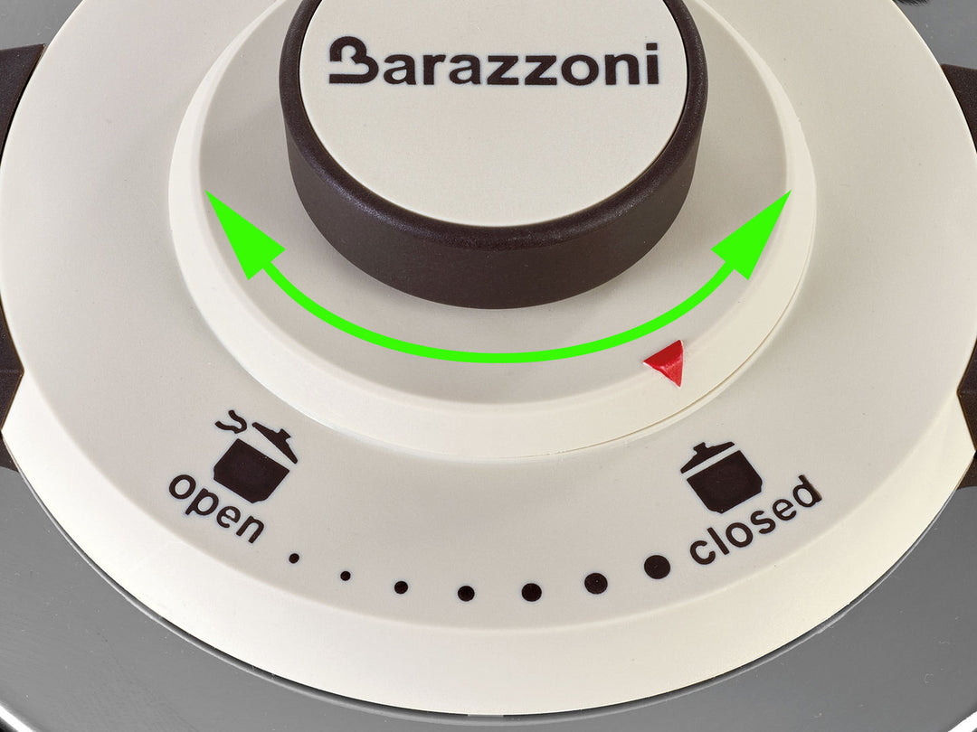 BARAZZONI Schnellkochtopf FACILE DUAL SYSTEM Edelstahl 22 cm 6 L